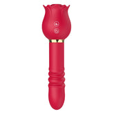Rose Toy Tongue Licking Vibrator with 7 Licking & 5 Telescopic Vibration Functions